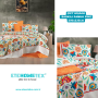 ETEHOMETEX ÇİFT KİŞİLİK BASKILI PAMUK PİKE KARNAVAL 8696474231845